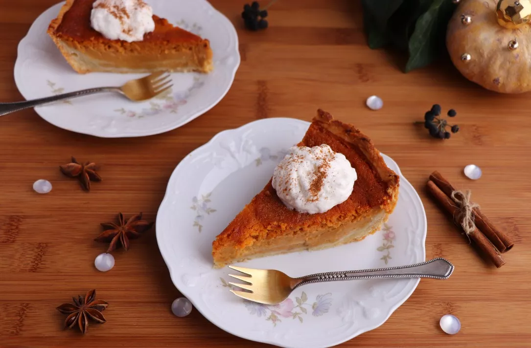 American pumpkin pie