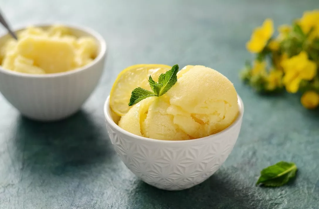 Pineapple sorbet