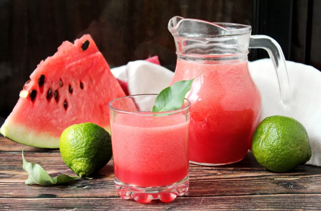 Watermelon lime cocktail