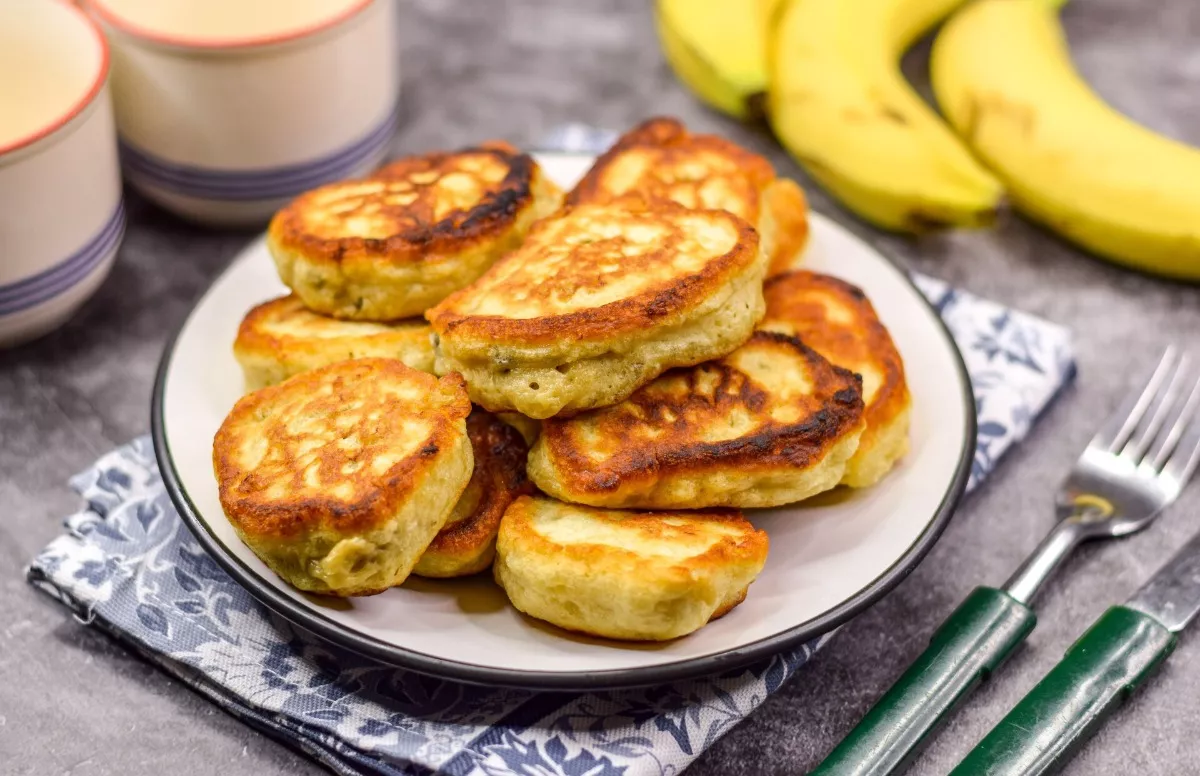 Banana pancakes with oatmeal