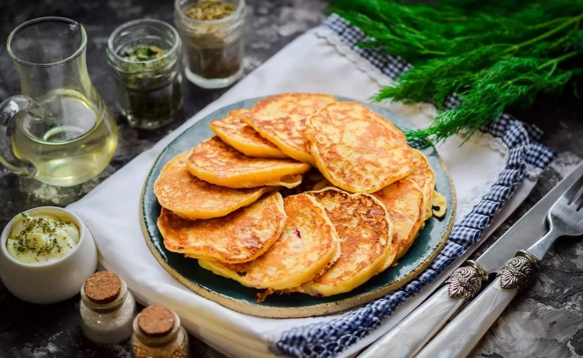 Potato pancakes with kefir