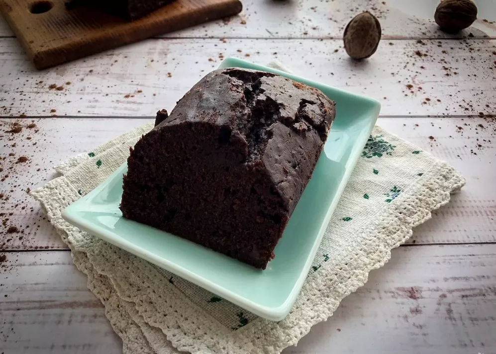 Wet chocolate muffin