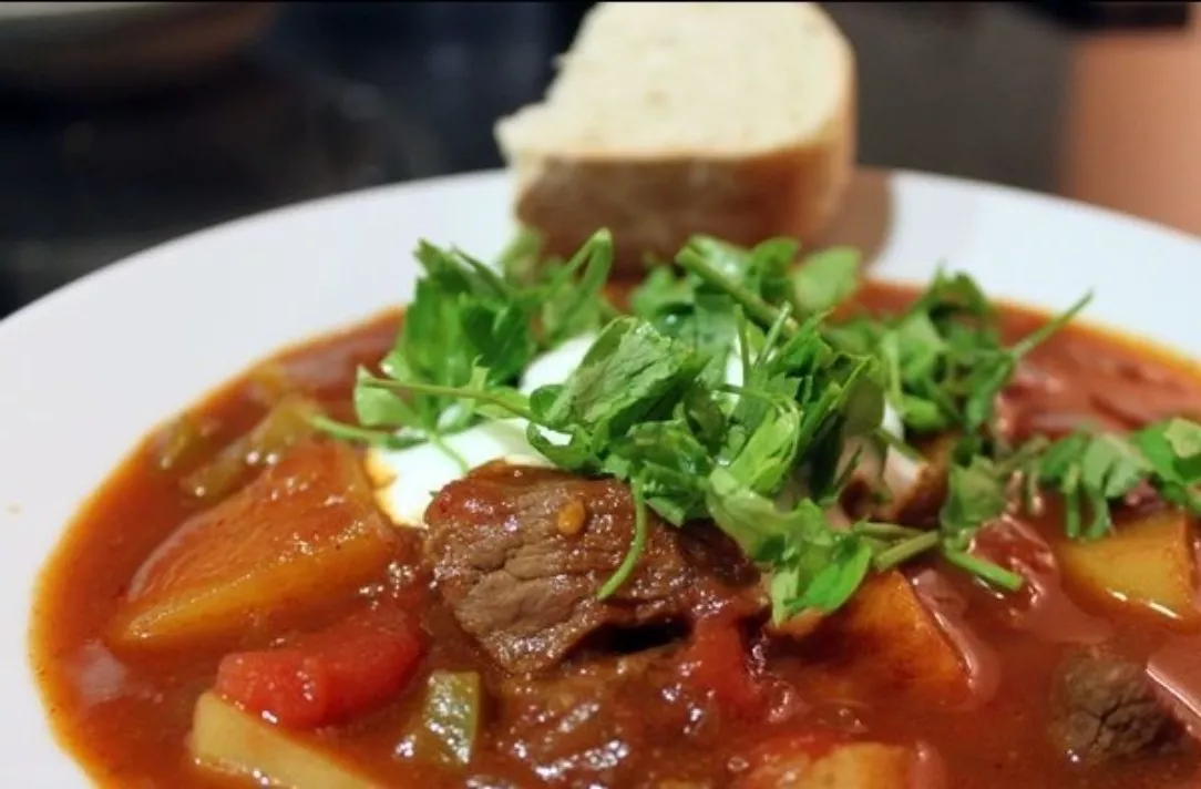 Goulash in the boiler