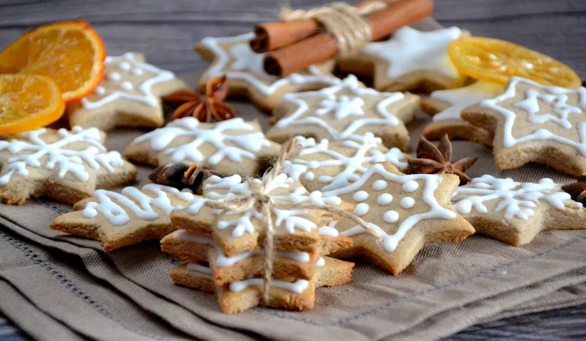 Gingerbread cookies made from rice flour