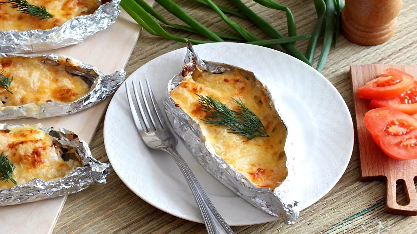 Haddock in the oven with cheese