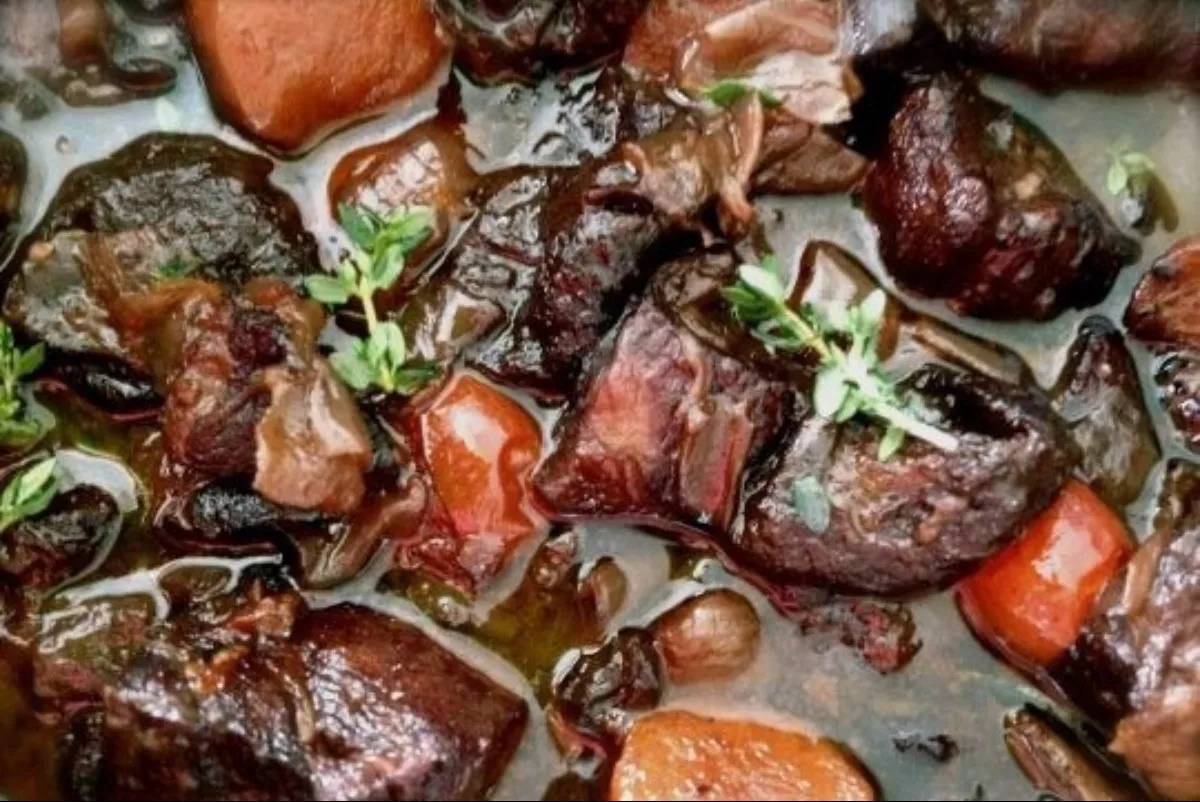 Pork stewed with prunes