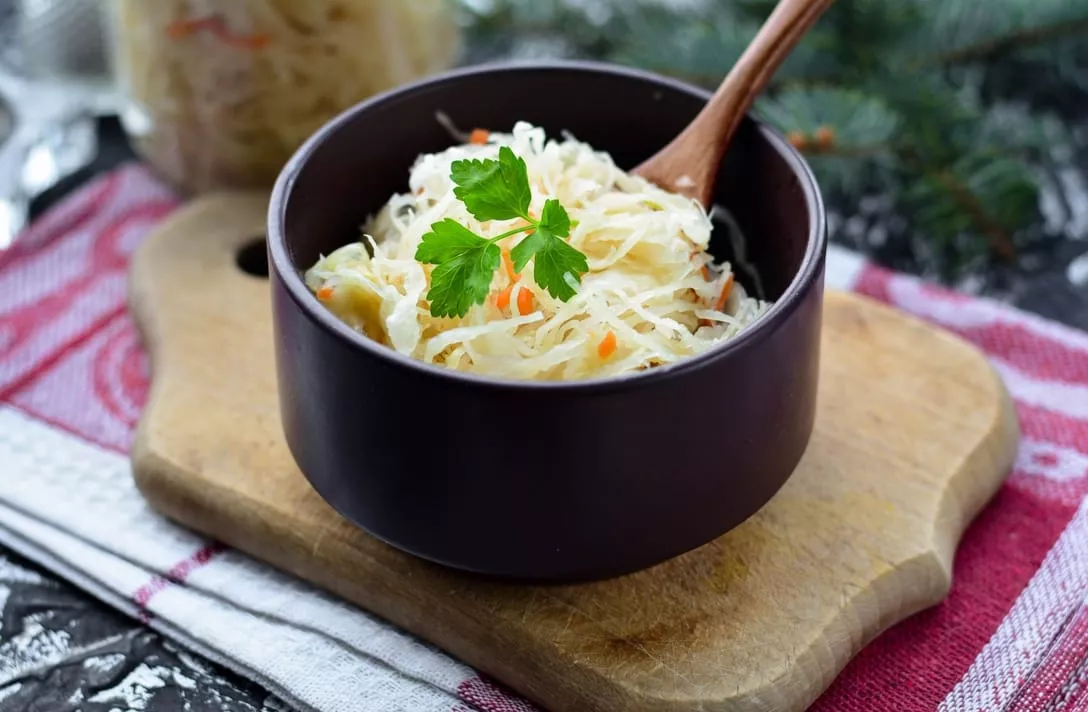 Cabbage for the winter in jars