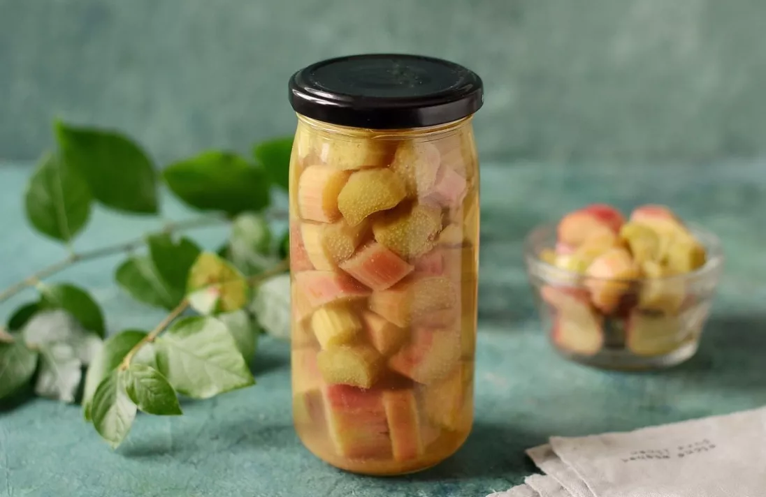 Pickled rhubarb