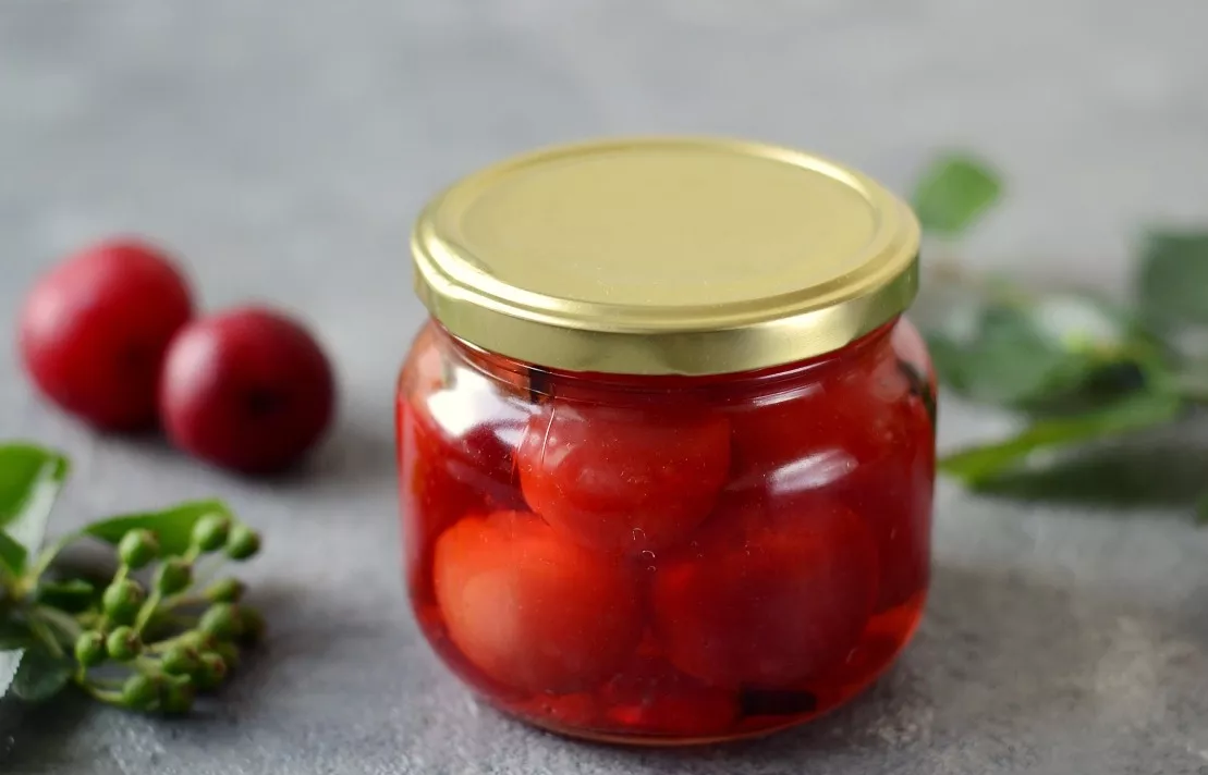 Pickled plums like olives