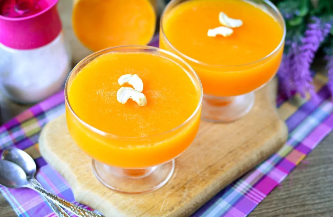 Pumpkin jelly with orange