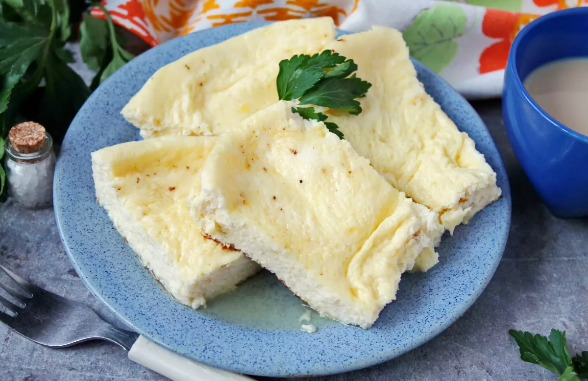 Omelet as in a nursery in a pan