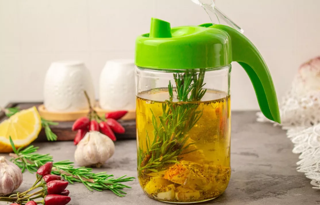 Rosemary and garlic oil