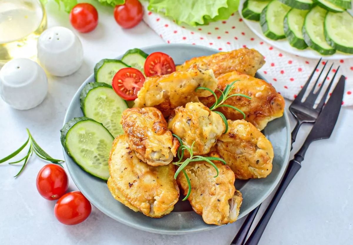 Wings in beer batter