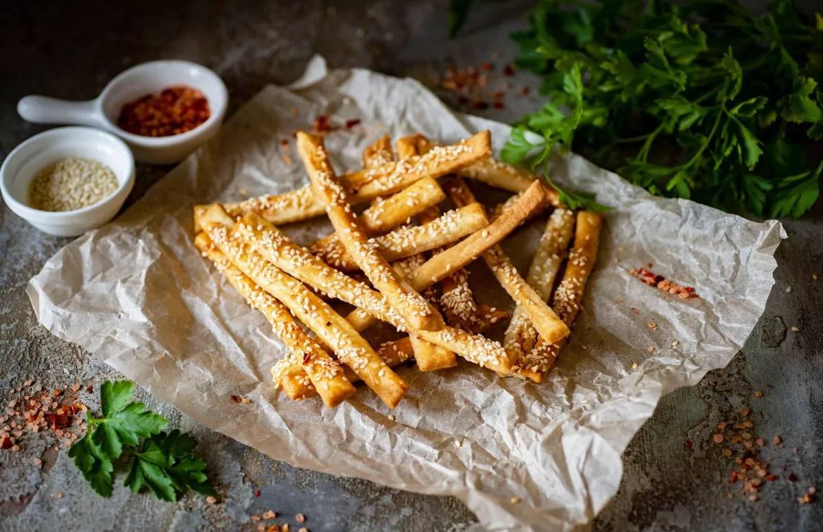 Crispy and cheesy sticks