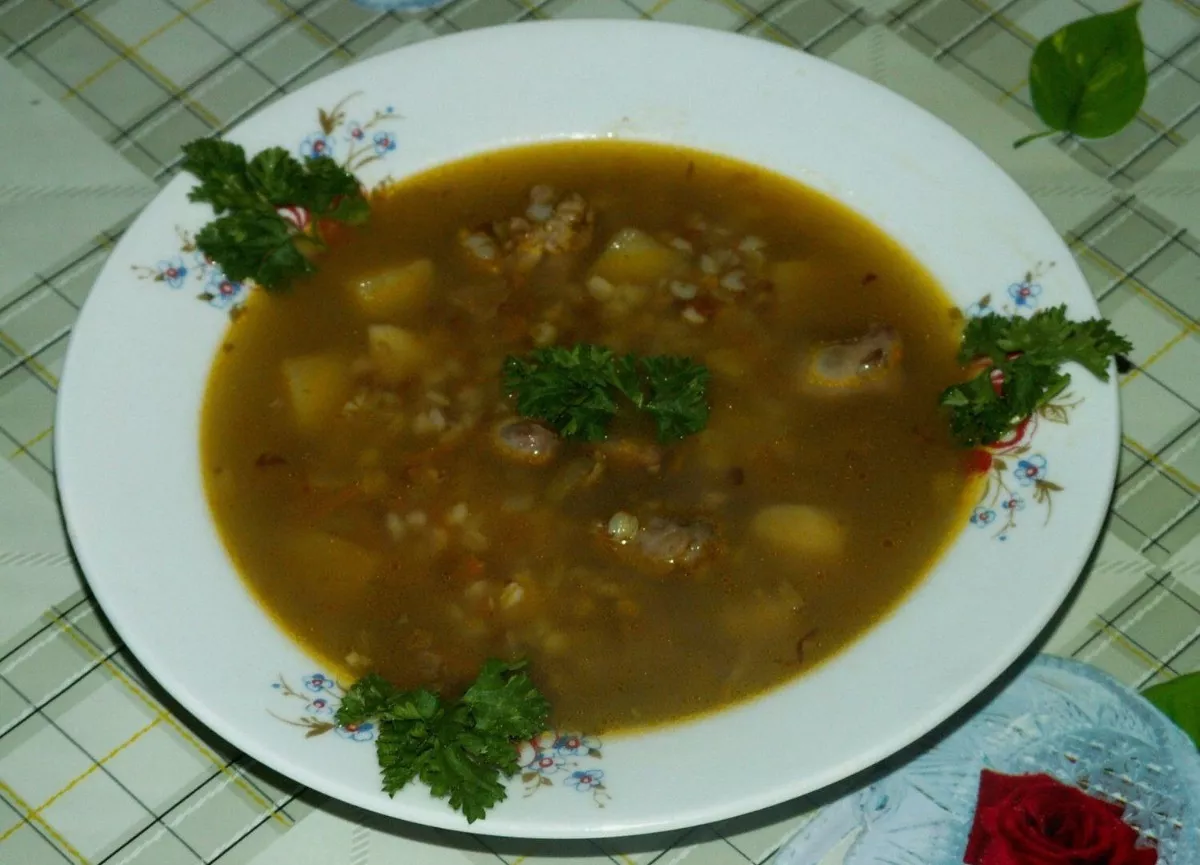 Chicken liver soup