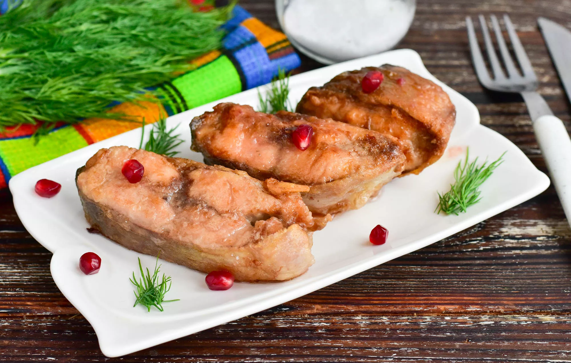 Fish in pomegranate juice