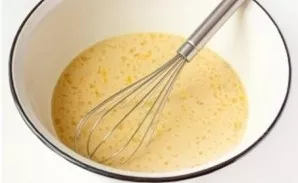 Make the pancake batter. Beat the egg, water, sugar, salt well with a fork or whisk, gradually add the flour. Then pour the milk into the...