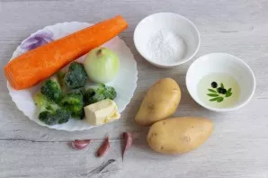 Prepare all the necessary ingredients, including salt and pepper.