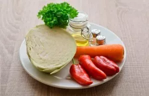 Prepare the ingredients for salads.