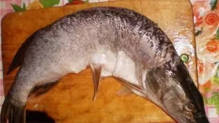 Clean and prepare the pike.