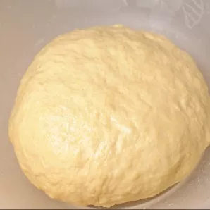 Make sure the milk is really warm. Dissolve the yeast in milk and beat in the egg, add sugar, salt, butter. Mix everything well and add f...