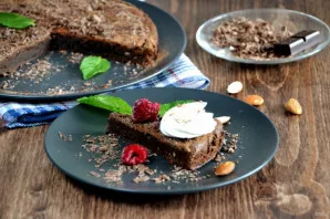 Before serving, you can sprinkle the cake with powdered sugar or cocoa, make chocolate chips from chocolate and sprinkle these chips on t...