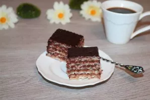 The cake is ready. Delicious!