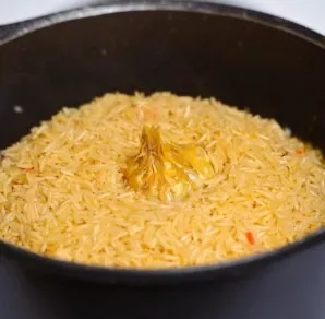 Put a head of garlic on top.