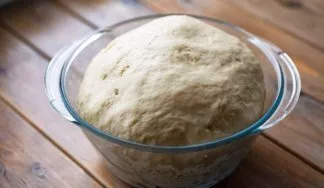 After an hour, the volume of dough will increase several times.