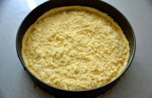 Sprinkle with crumbs on top.