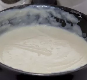 Stir until the sauce boils. Then remove from heat.