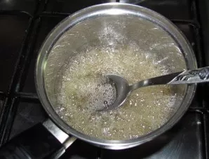 First you need to pour sugar with water and transfer it on the fire. Bring to a boil and simmer over low heat until the caramel begins to...