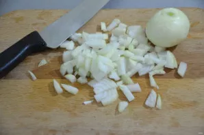 Chop the onion.