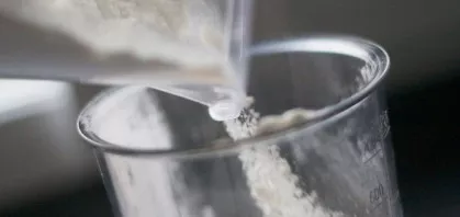 Sift the flour and pour about half into the beaten eggs. The dough should be quite liquid, but homogeneous. Continue to beat intensively ...