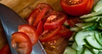 Then there are the tomatoes in slices.