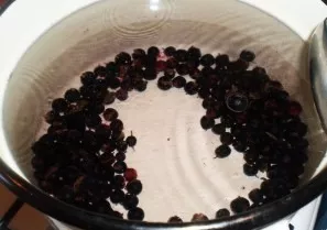 Wash the black currants thoroughly, removing any tips and other unnecessary debris that you can find. Put the berries in water, bring to ...