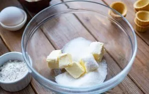 Put the soft butter in a bowl and add sugar.