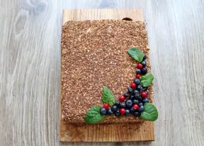 Decorate the cake as you like and serve.