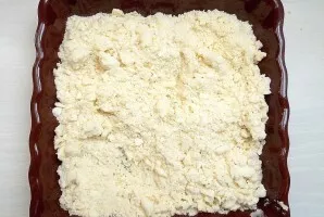 Put in a greased 18*18 tin and press a little.