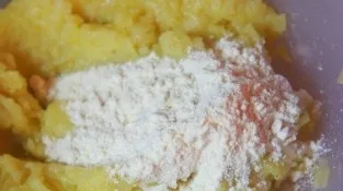 Add flour and mix well.