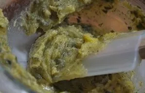 Let the mixture stand for a while until it thickens again.