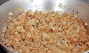 Return the cauldron or pan on the fire, put 2 tablespoons of butter in it and melt it, then add the onion. Fry for a few minutes, add gar...