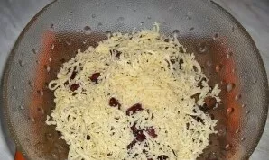 Add grated cheese.