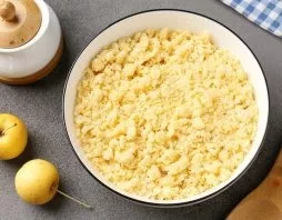 Crush everything with your hands to the state of crumbs.