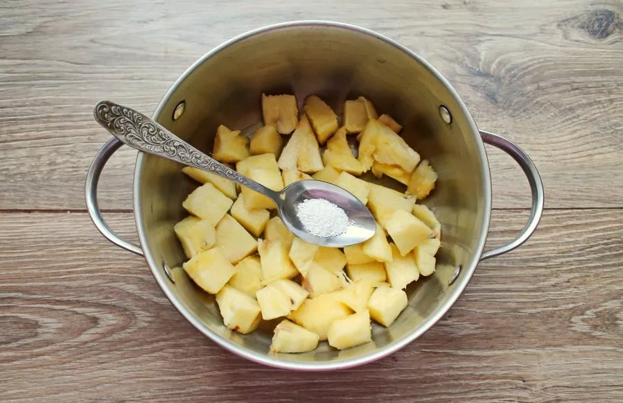 Add citric acid to the pot.