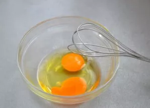 Beat the eggs separately.