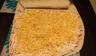 I grate the hard cheese, you can take it more or less, depending on how you like it at all. I sprinkle crab sticks with mayonnaise with c...