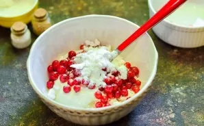 Add icing sugar. If desired, add vanilla sugar.