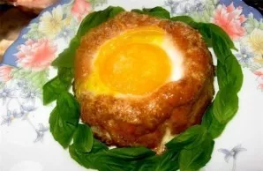 After the required time, we take out the baking tray with our 