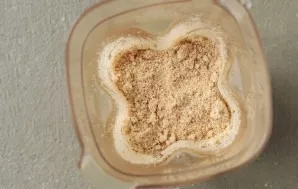 Grind all the ingredients to a state of flour.